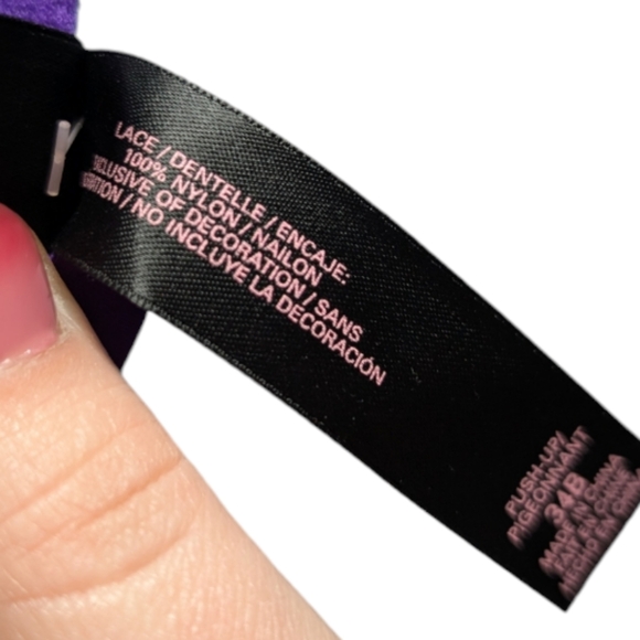 Victoria’s Secret Very Sexy Purple Lace Push-Up Bra 💜✨ Strappy & Stunning! - Picture 7 of 14